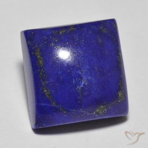 Lápis-lazúli Azul marinho intenso Natural 8.03ct, Quadrado, Opaco