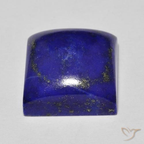 Lápis-lazúli Azul marinho intenso Natural 8.03ct, Quadrado, Opaco