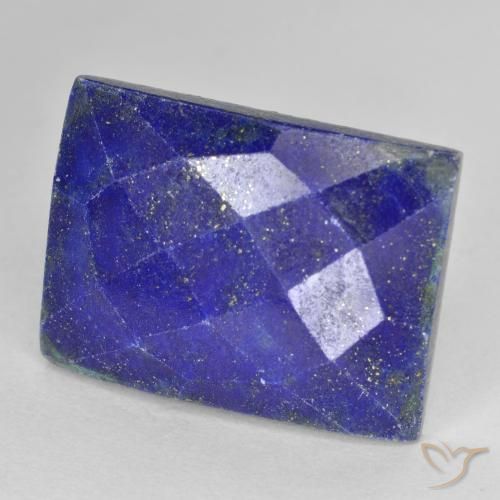 17.89ct Natural Azul profundo Lápis-lazúli, baguete, Opaco