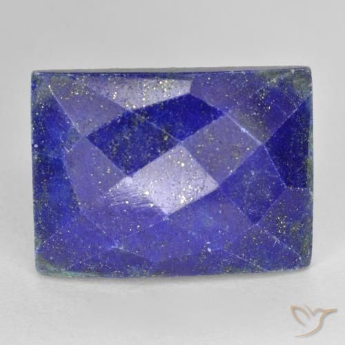Lápis-lazúli Azul profundo Natural 17.89ct, baguete, Opaco