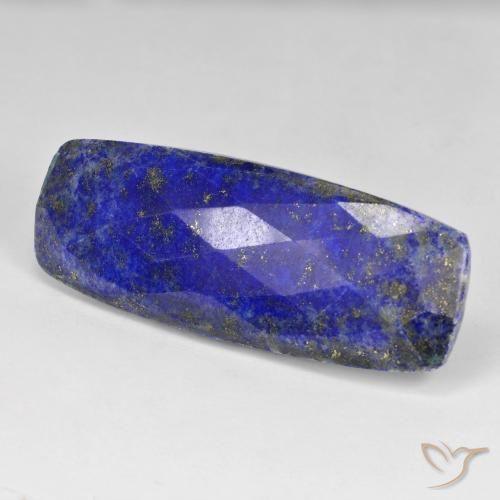 Lápis-lazúli azul médio natural 35,68ct, almofada cortada, opaco