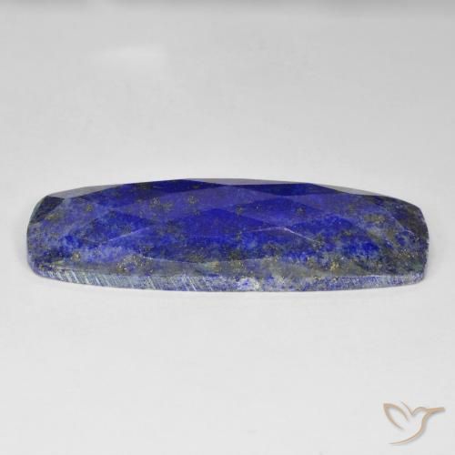 Lápis-lazúli azul médio natural 35,68ct, almofada cortada, opaco