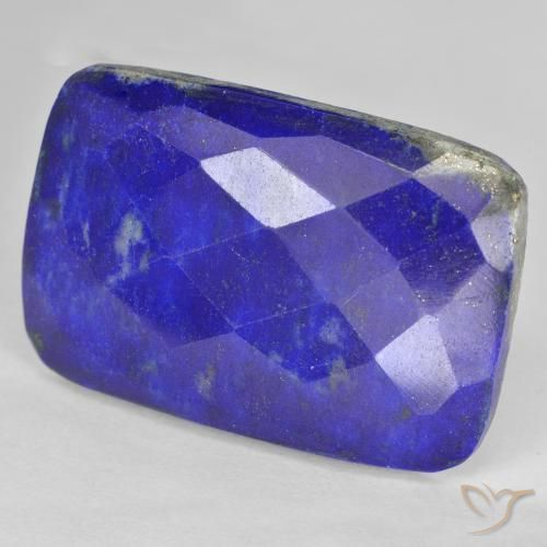 Lápis-lazúli Azul Egípcio Profundo Natural 25.55ct, Almofada, Opaco