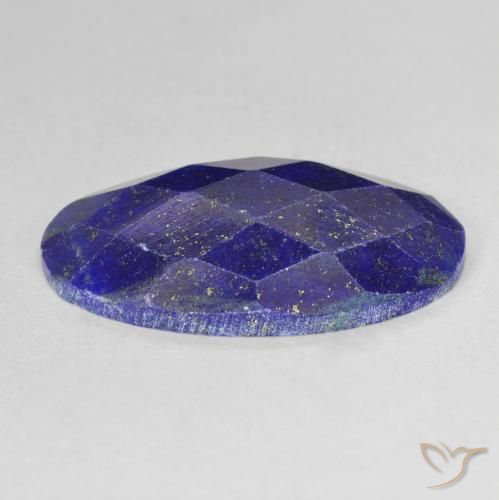 Lápis-lazúli azul natural 11,96ct, corte oval, opaco