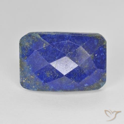 13.36ct Natural Azul claro Lápis-lazúli, Corte Esmeralda, Opaco