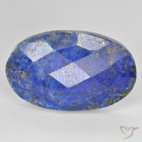 Lápis-lazúli lapidação rosa oval de 22,47 quilates, 27,1 x 16,9 mm do Afeganistão, Photo A
