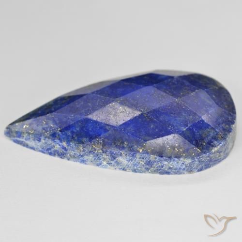 Lápis-lazúli Azul claro Natural 27.79ct, Formato de pêra, Opaco