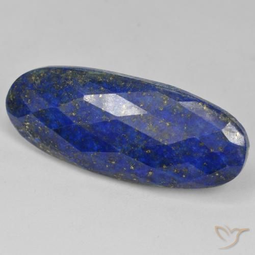 Lápis-lazúli Azul escuro Natural 27.48ct, oval, Opaco