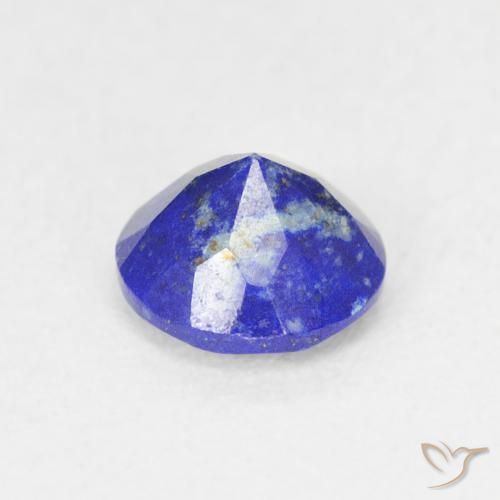 Lápis-lazúli azul natural 0,85ct, corte redondo, opaco