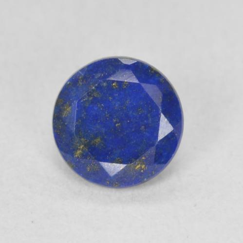 Lápis-lazúli Azul elétrico Natural 0.88ct, Corte Redondo, Opaco