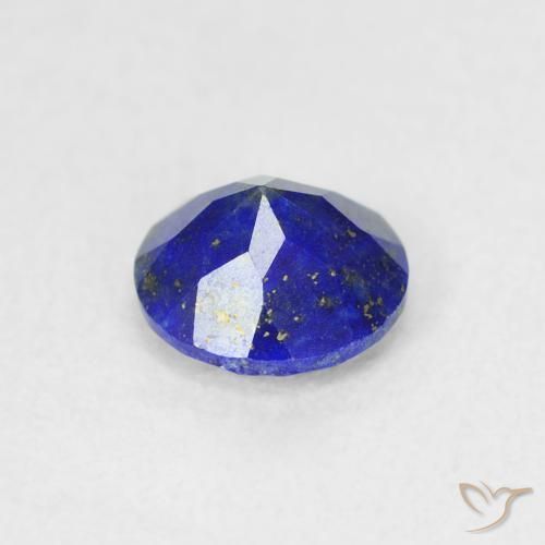 Lápis-lazúli Azul médio Natural 0.75ct, Corte Redondo, Opaco