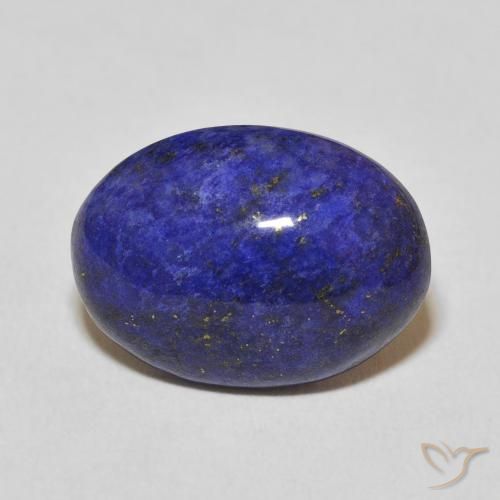 Lápis-lazúli azul natural 9,50ct, corte oval, opaco