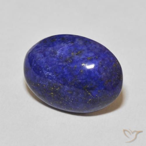 Lápis-lazúli azul natural 9,50ct, corte oval, opaco