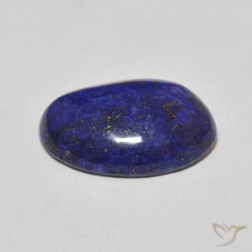 Lápis-lazúli azul natural 9,50ct, corte oval, opaco