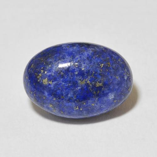 Lápis-lazúli Azul médio Natural 7.19ct, Corte Oval, Opaco