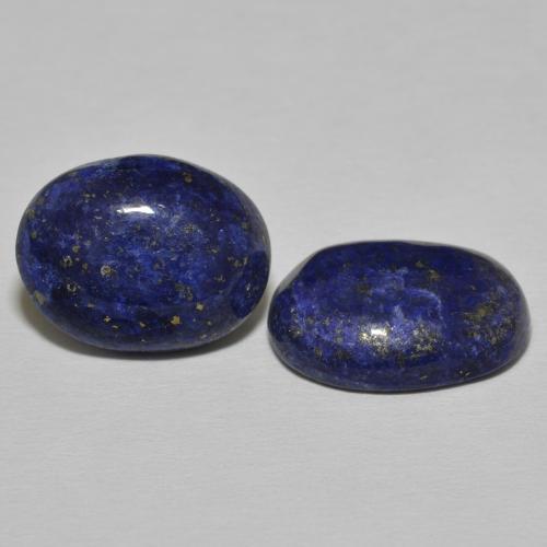 Pedras preciosas de Lápis-lazúli Azul escuro natural de 19.30 ct, oval, Opaco