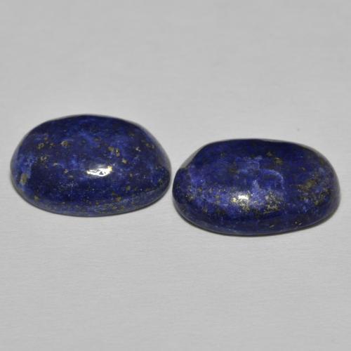 Pedras preciosas de Lápis-lazúli Azul escuro natural de 19.30 ct, oval, Opaco