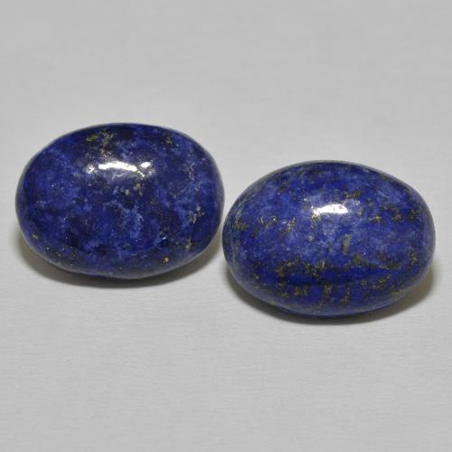 19.20ctw Natural Azul escuro Lápis-lazúli, oval, Opaco
