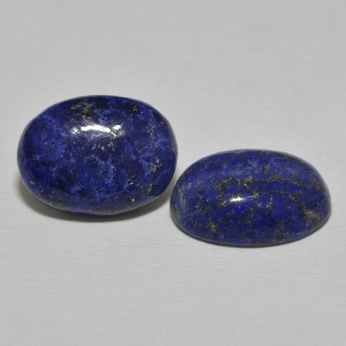 Pedras preciosas de Lápis-lazúli Azul escuro natural de 19.20 ct, oval, Opaco
