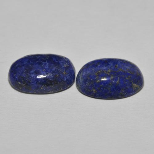 Pedras preciosas de Lápis-lazúli Azul escuro natural de 19.20 ct, oval, Opaco