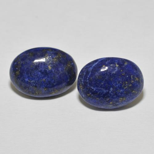 16.23ctw Natural Azul elétrico Lápis-lazúli, oval, Opaco