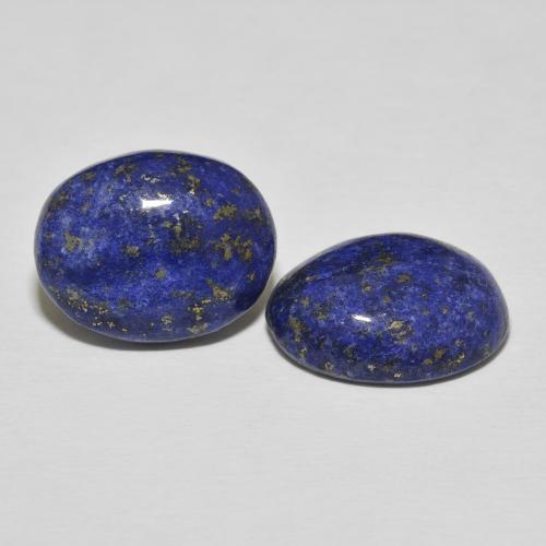 Pedras preciosas de Lápis-lazúli Azul escuro natural de 23.26 ct, oval, Opaco