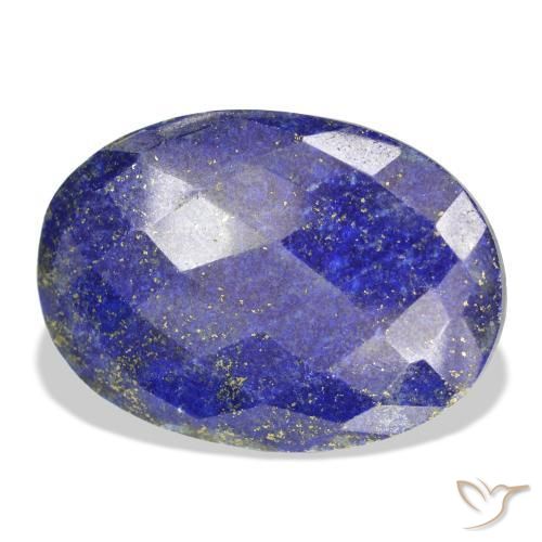 Lápis-lazúli Azul Egípcio Profundo Natural 54.26ct, oval, Opaco