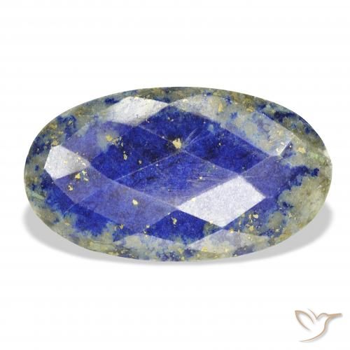 31.34ct Natural Azul-marinho Lápis-lazúli, oval, Opaco