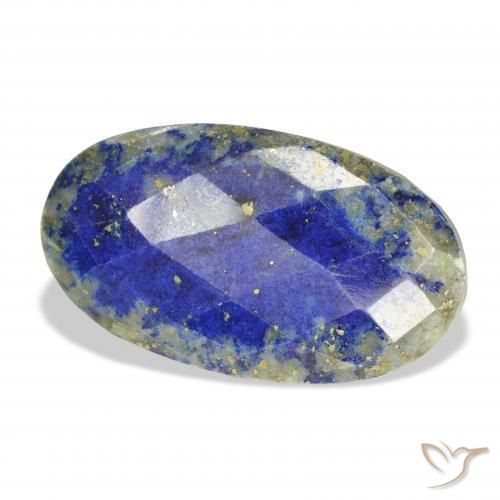 Lápis-lazúli Azul-marinho Natural 31.34ct, oval, Opaco