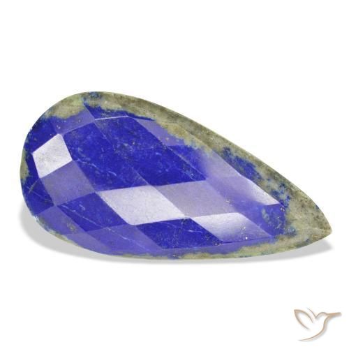 Lápis-lazúli Azul-marinho Natural 34.99ct, Formato de pêra, Opaco