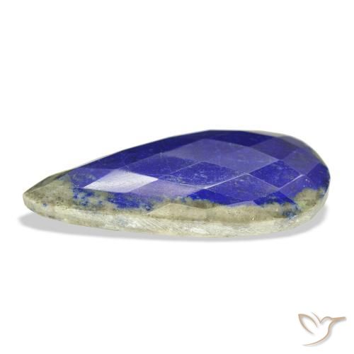 Lápis-lazúli Azul-marinho Natural 34.99ct, Formato de pêra, Opaco