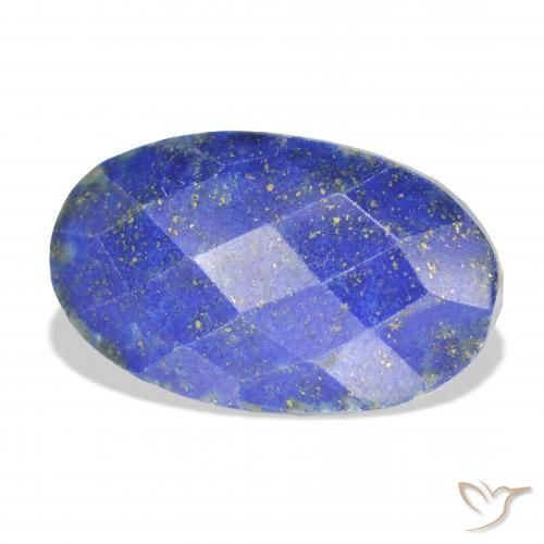 Lápis-lazúli Azul escuro Natural 24.00ct, oval, Opaco