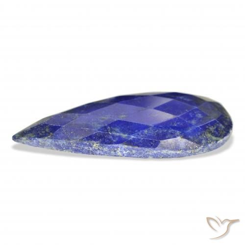 Lápis-lazúli Azul escuro Natural 37.94ct, Formato de pêra, Opaco