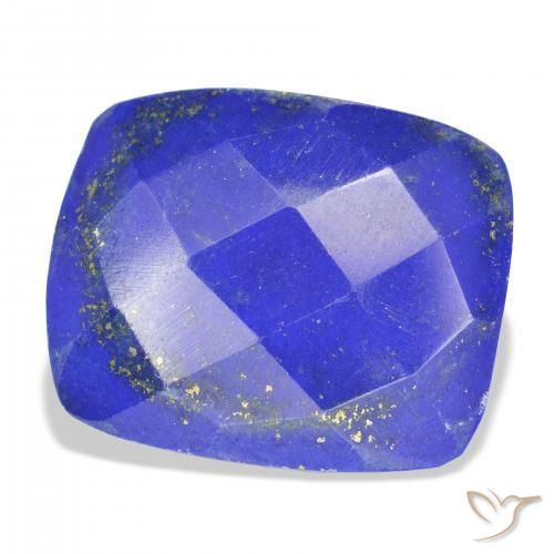Lápis-lazúli Azul Egípcio Profundo Natural 17.74ct, Almofada, Opaco