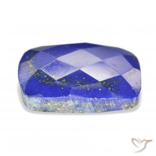 Lápis-lazúli Azul Egípcio Profundo Natural 17.74ct, Almofada, Opaco