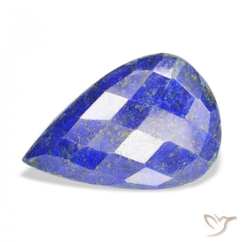 19.59ct Natural Azul médio Lápis-lazúli, Formato de pêra, Opaco