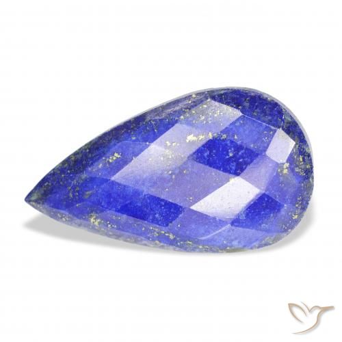 26.02ct Natural Azul médio Lápis-lazúli, Formato de pêra, Opaco