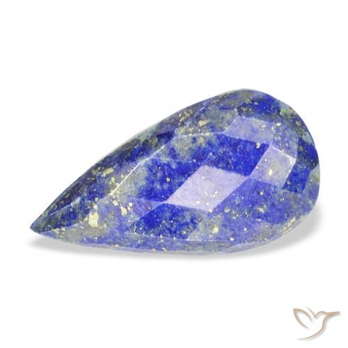 14.24ct Natural Azul claro Lápis-lazúli, Formato de pêra, Opaco