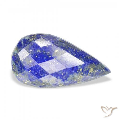 Lápis-lazúli Azul claro Natural 14.24ct, Formato de pêra, Opaco