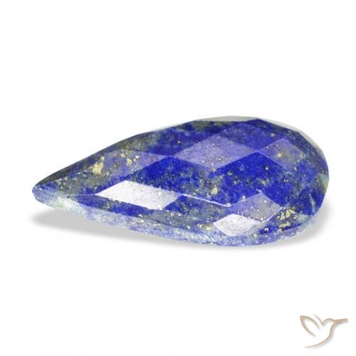 Lápis-lazúli Azul claro Natural 14.24ct, Formato de pêra, Opaco