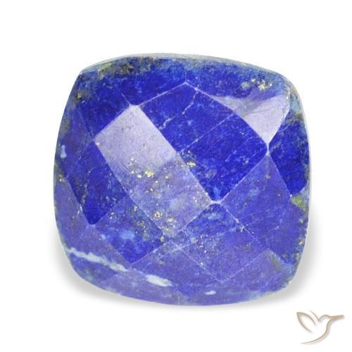 Lápis-lazúli Azul médio Natural 10.36ct, Almofada, Opaco