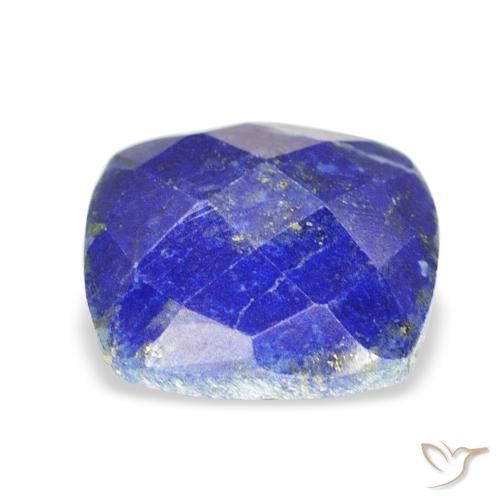 Lápis-lazúli Azul médio Natural 10.36ct, Almofada, Opaco