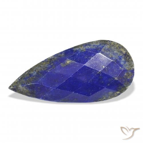 33.37ct Natural Azul-marinho Lápis-lazúli, Formato de pêra, Opaco