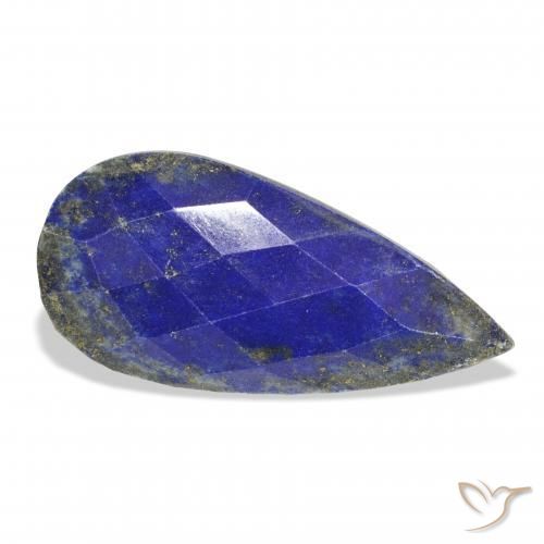 Lápis-lazúli Azul-marinho Natural 33.37ct, Formato de pêra, Opaco