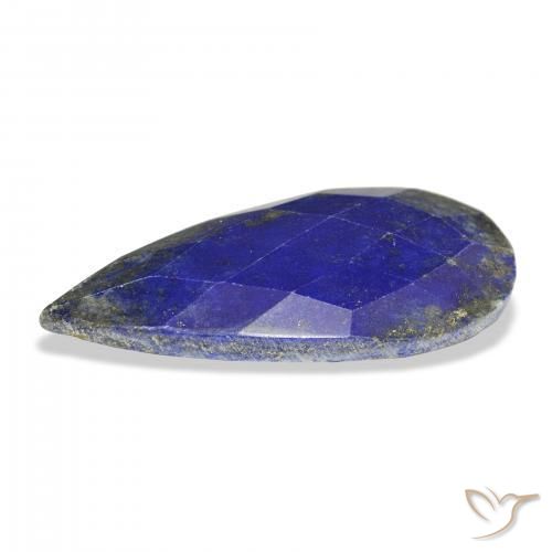 Lápis-lazúli Azul-marinho Natural 33.37ct, Formato de pêra, Opaco