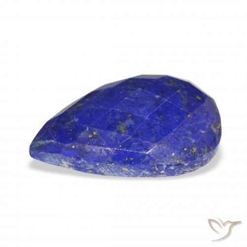 Lápis-lazúli Azul-marinho Natural 14.18ct, Formato de pêra, Opaco