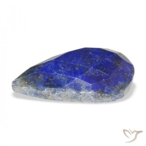 Lápis-lazúli Azul escuro Natural 18.64ct, Formato de pêra, Opaco