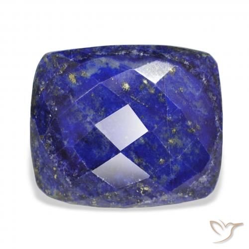 32.55ct Natural Azul Egípcio Profundo Lápis-lazúli, Almofada, Opaco