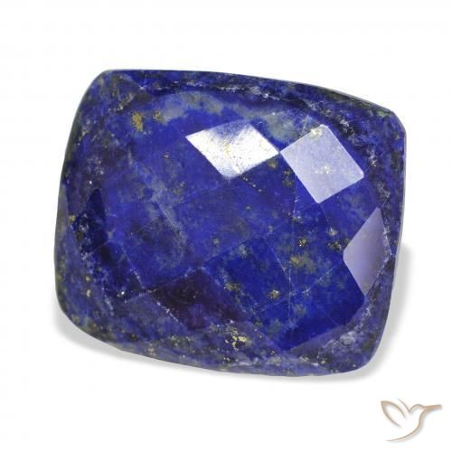 Lápis-lazúli Azul Egípcio Profundo Natural 32.55ct, Almofada, Opaco