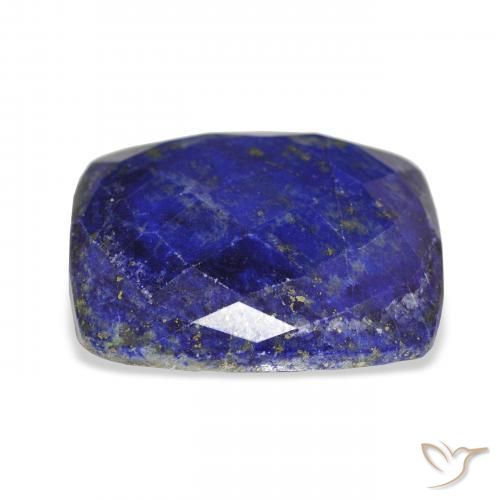 Lápis-lazúli Azul Egípcio Profundo Natural 32.55ct, Almofada, Opaco